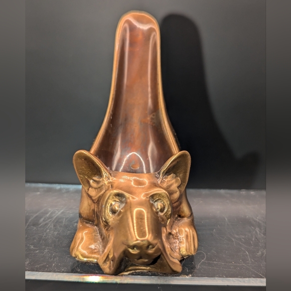 Vintage Ronson Brass Scottie Estate Pipe Rest/Holder - Picture 4 of 11